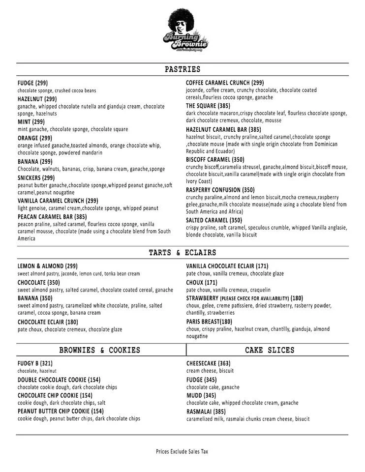 Burning Brownie Islamabad Menu And Prices Home Foodies
