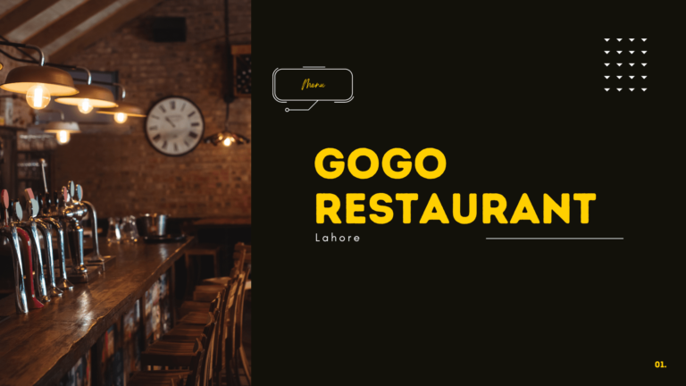 Gogo Restaurant Lahore Menu with Prices